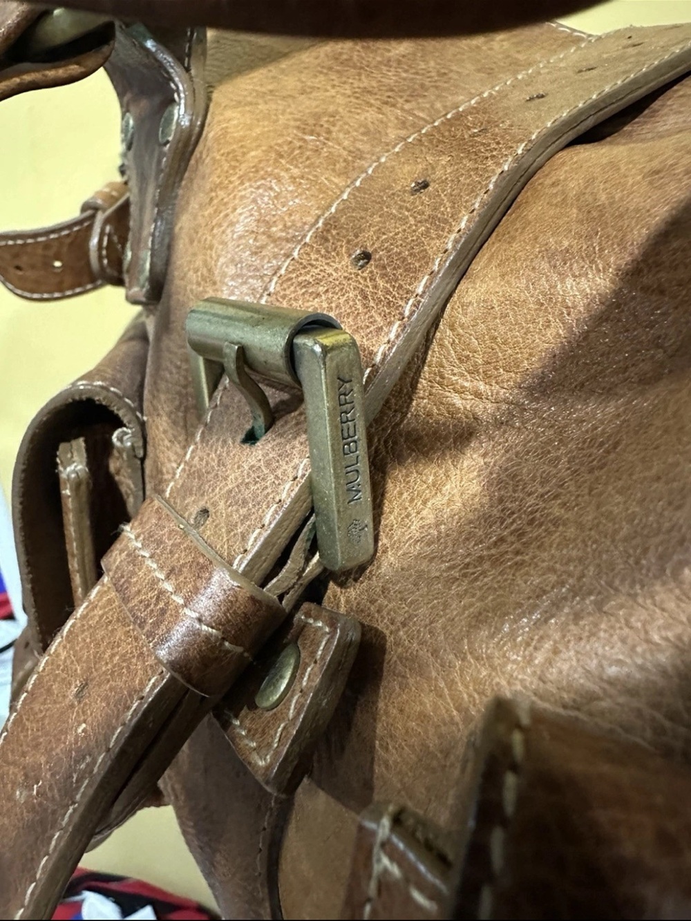 Mulberry Brown Leather Buckle Satchel - Picture 2 of 15